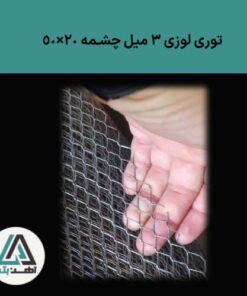 قیمت توری لوزی 3 میل چشمه 20×50