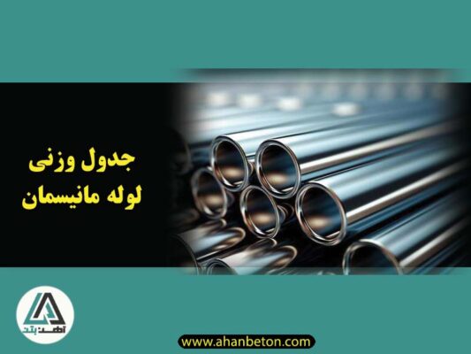 جدول وزنی لوله مانیسمان؛ وزن هر متر و شاخه ۶ متری در رده ۲۰، ۴۰ و ۸۰